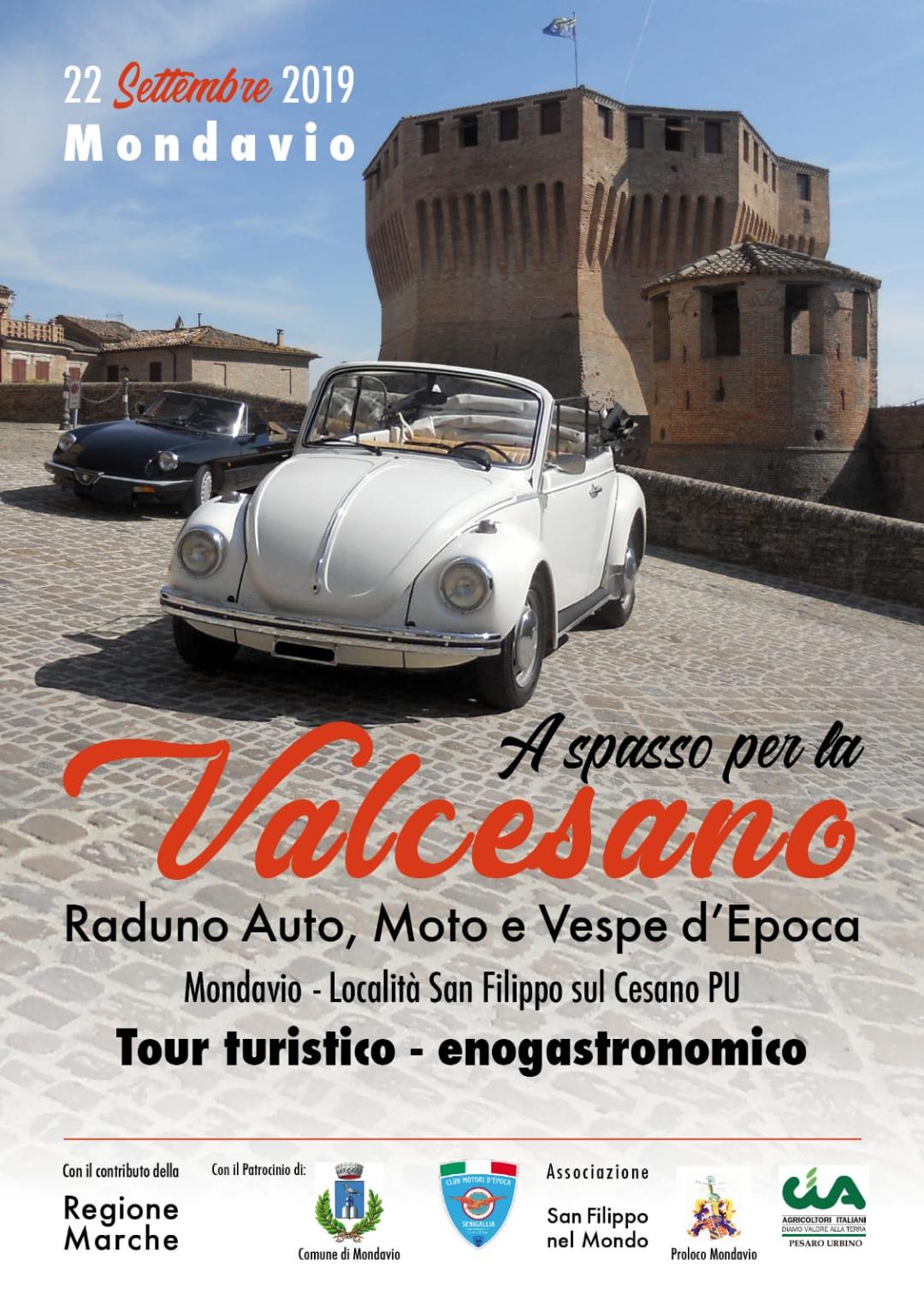 A spasso per la Valcesano: raduno auto, moto e vespe d'epoca per promuovere il territorio
